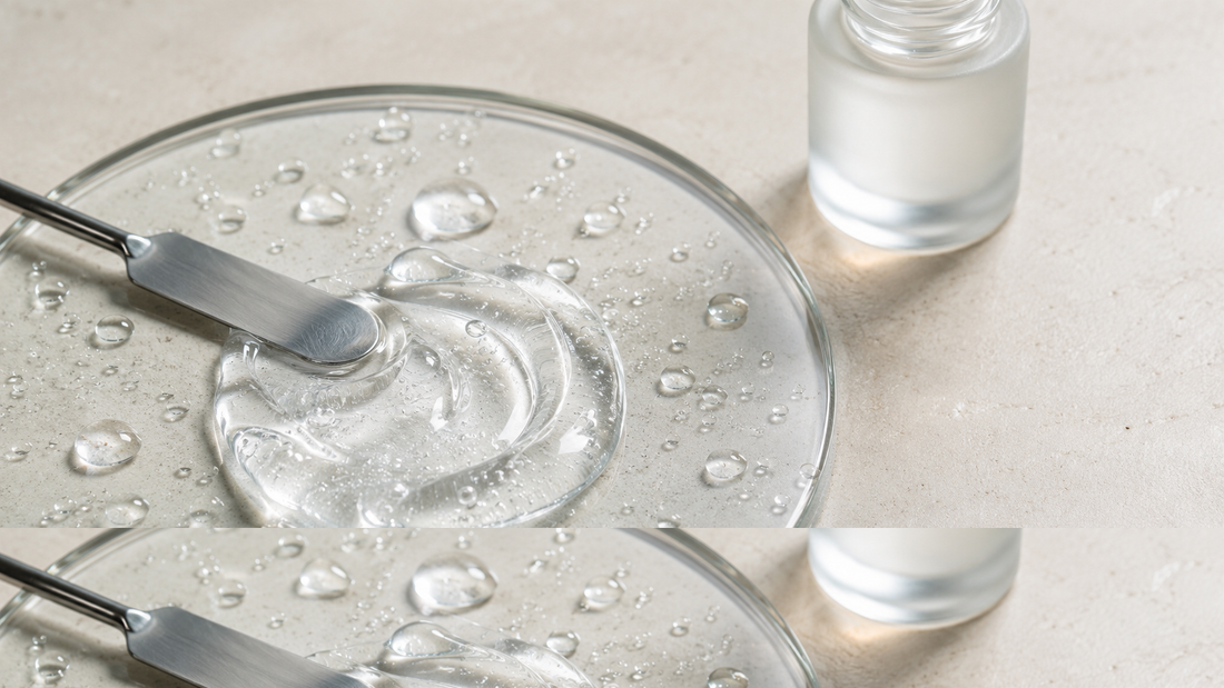 Clear water-based gel texture for use with an EMS facial device