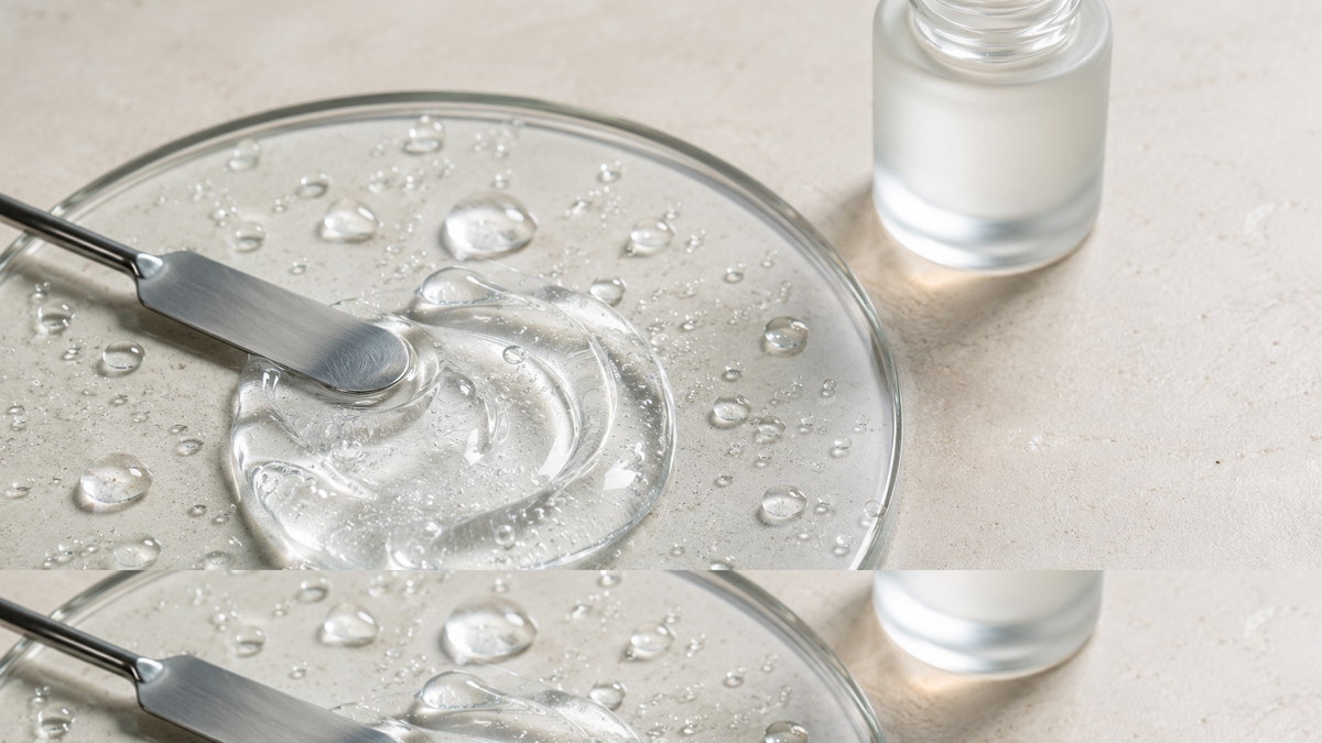 Clear water-based gel texture for use with an EMS facial device