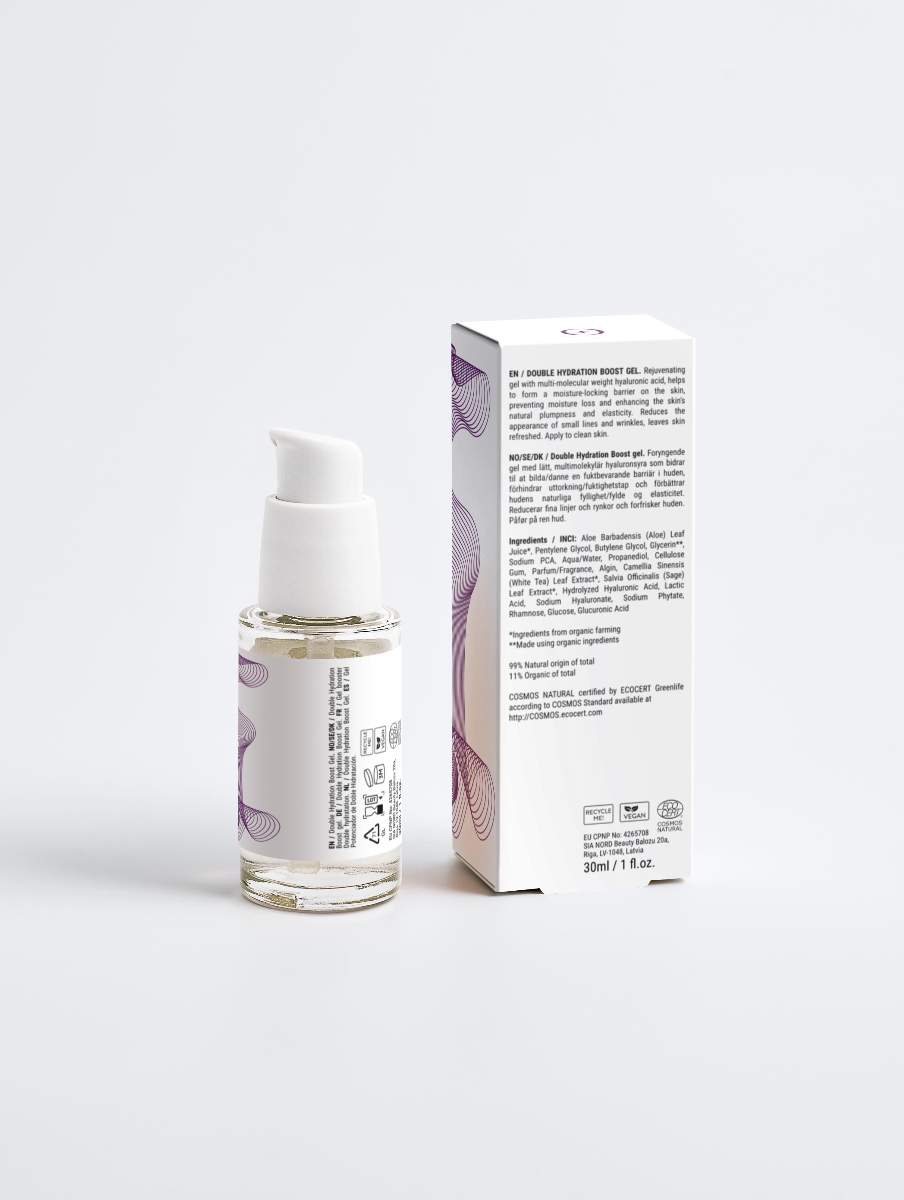 Double Hydrating boost Gel for Dehydrated & Mature Skin with Hyaluronic Acid & Sodium PCA to Plump Fine Lines & Restore Skin Barrier