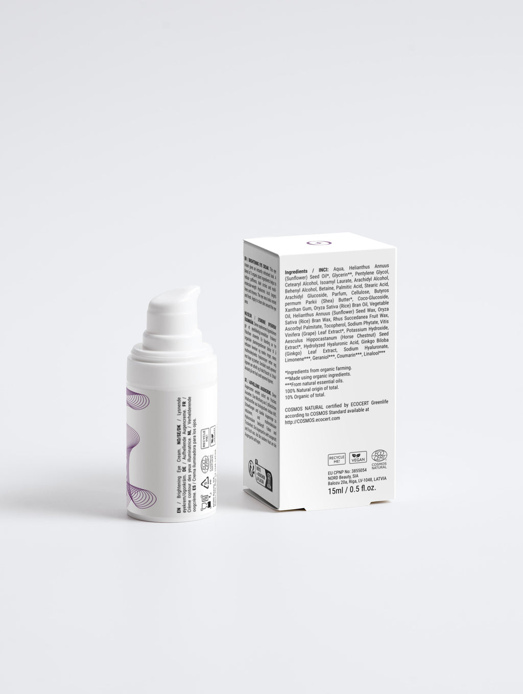 Brightening Eye Cream for Dark Circles, Puffiness & Fine Lines with Hyaluronic Acid & Shea Butter