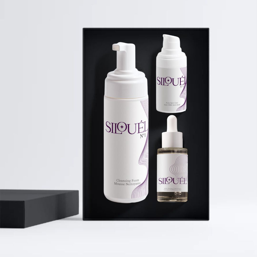 3-Step Acne Skincare Kit for Blemishes & Redness | with AHA Peel & Spot Treatment