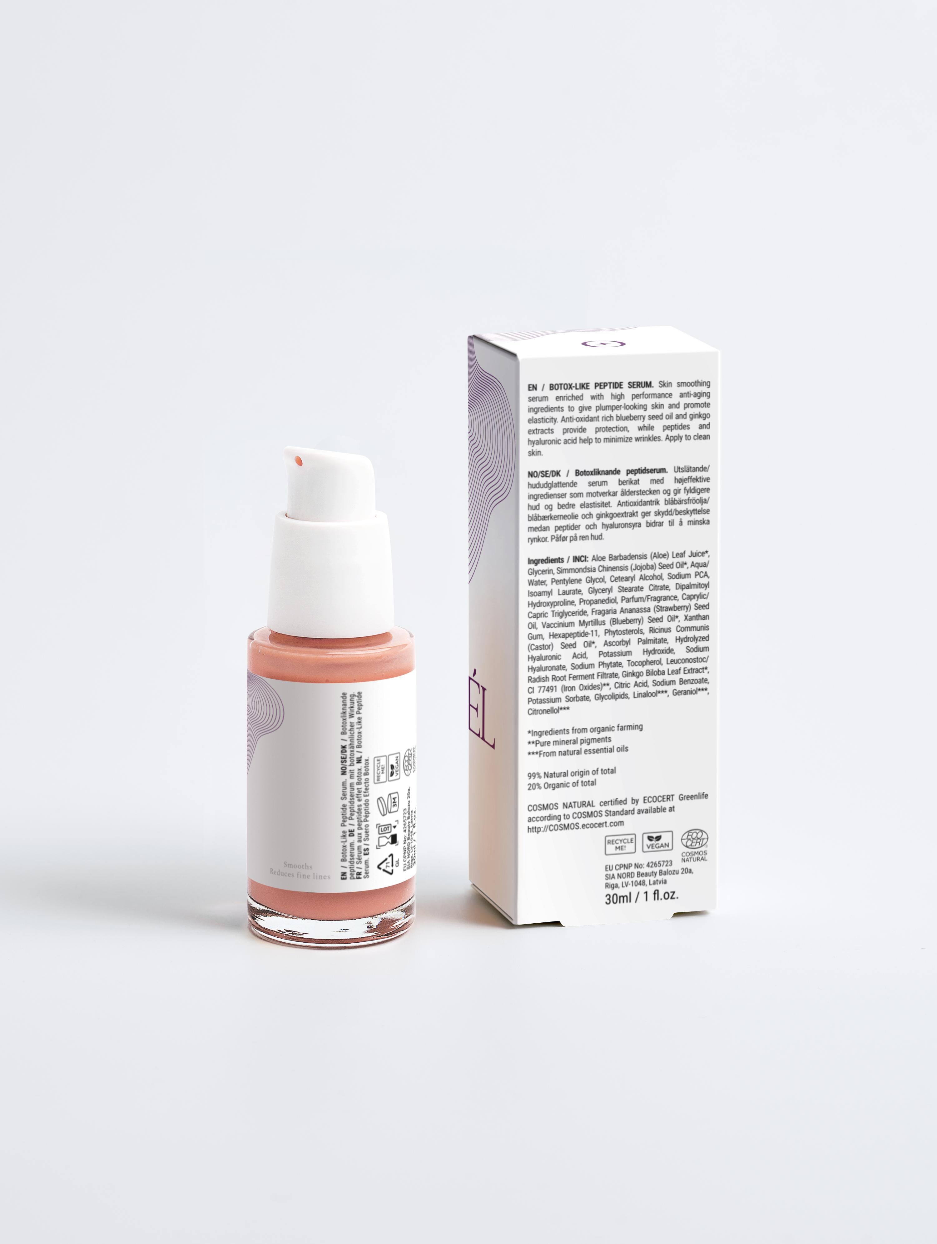 Botox-Like Peptide Serum: Anti-Wrinkle Firming with Hyaluronic Acid & Ginkgo