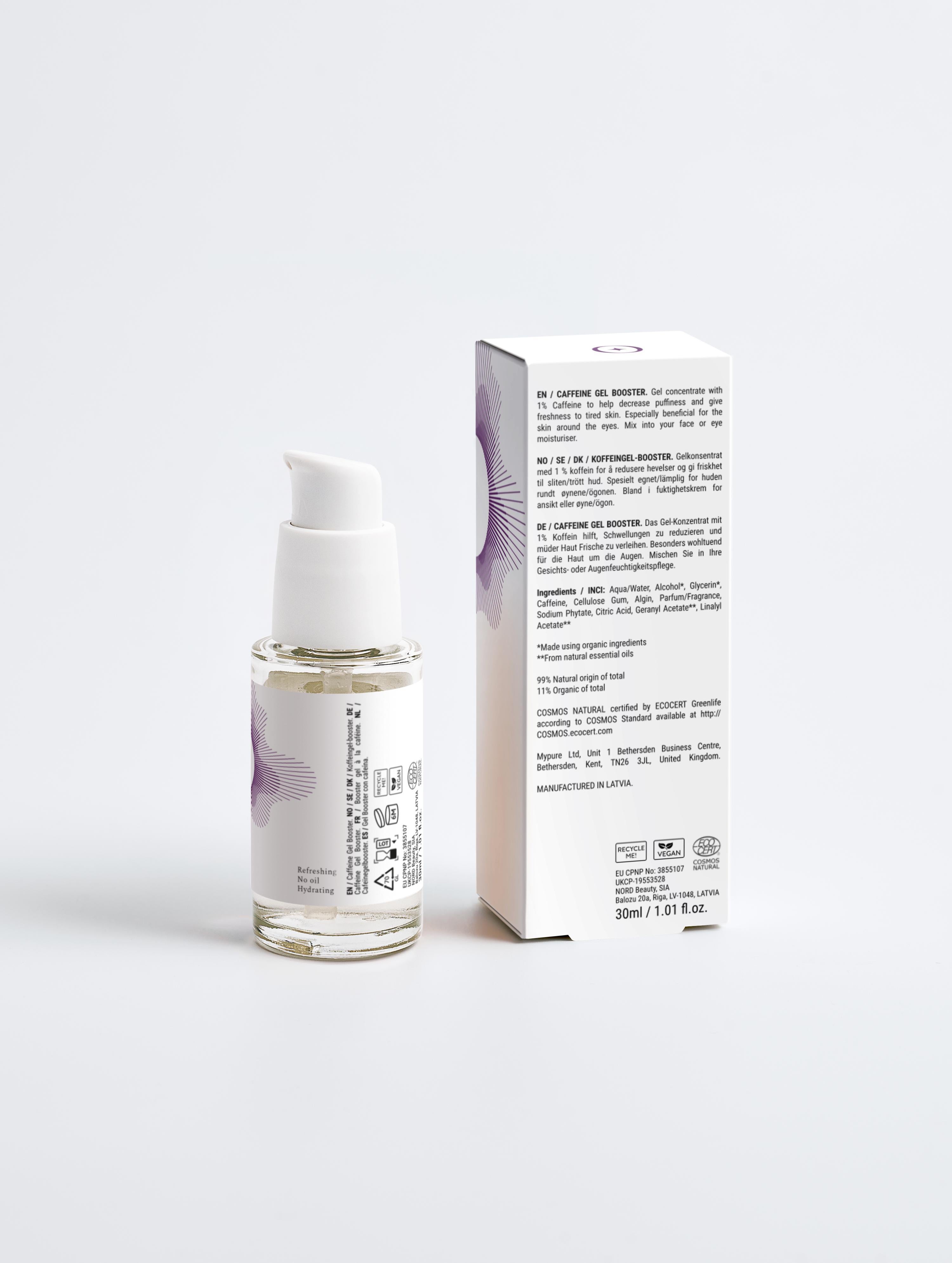 Caffeine Gel Booster: Revitalization & Puffiness Reduction