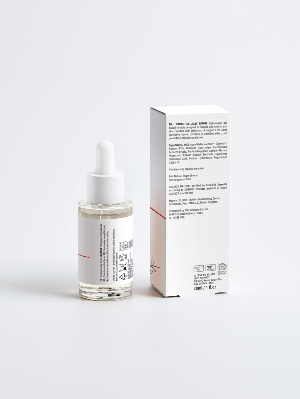 Prebiotic & Hyaluronic Acid Serum for Skin Barrier & Microbiome Support