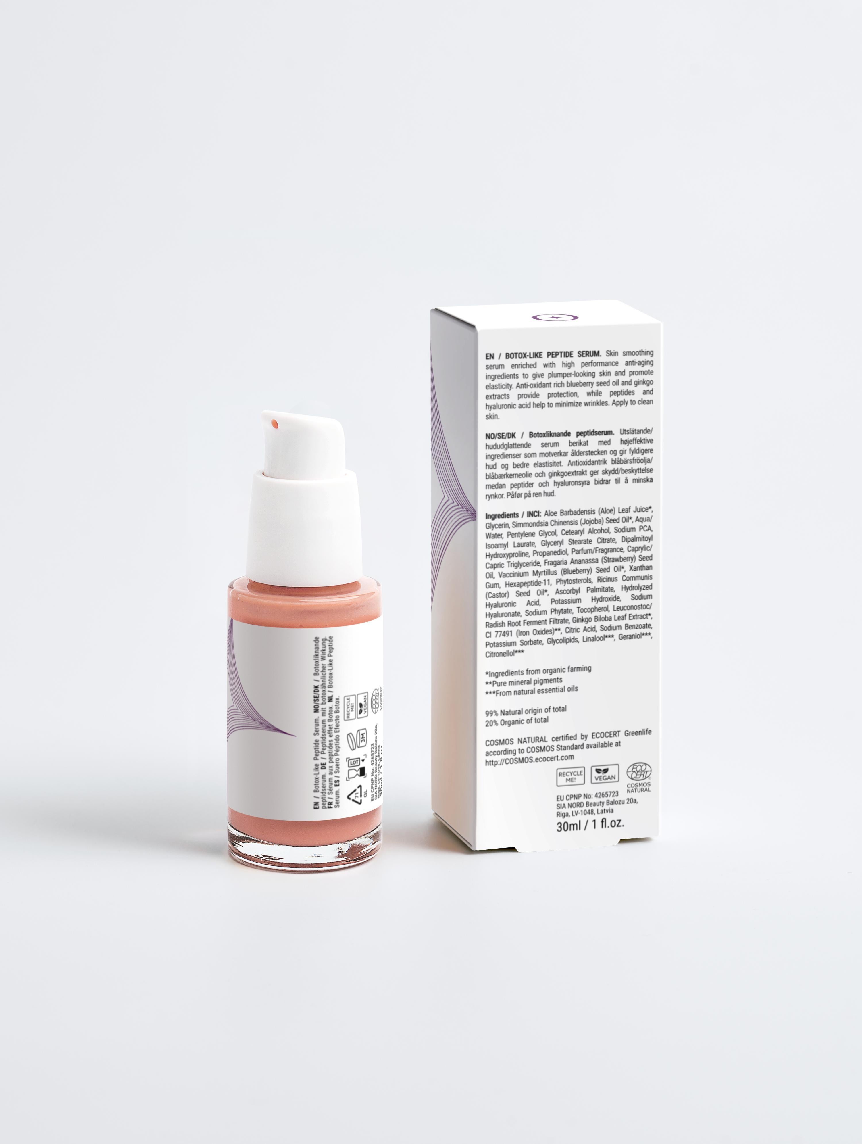 Botox-Like Peptide Serum: Anti-Wrinkle Firming with Hyaluronic Acid & Ginkgo