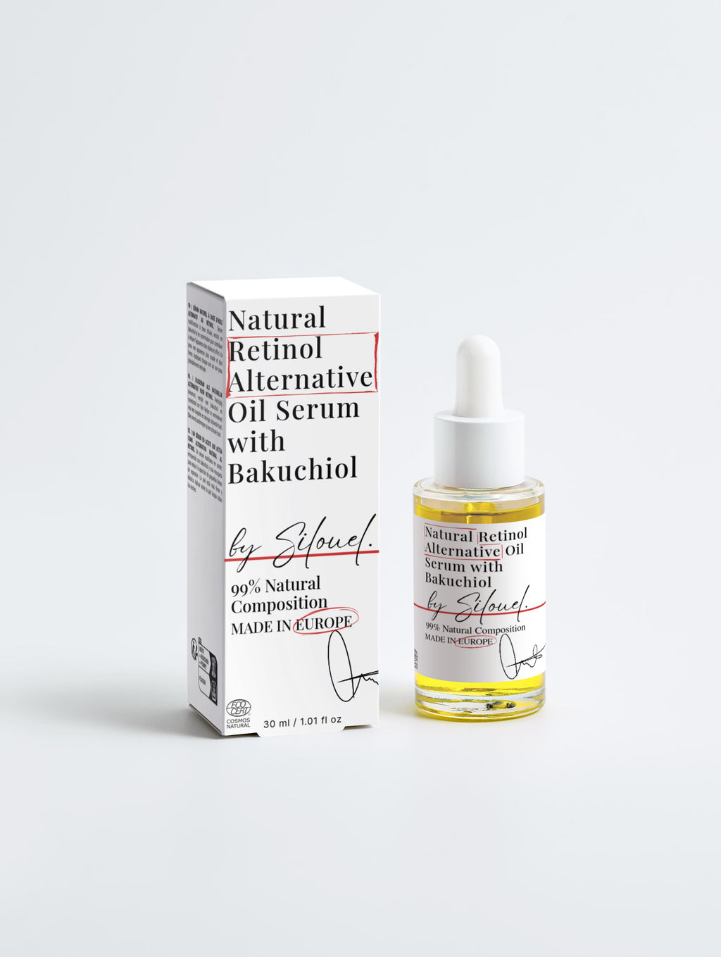 Natural Retinol Alternative Oil Serum with Bakuchiol