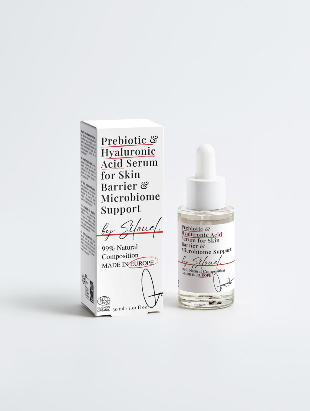Prebiotic & Hyaluronic Acid Serum for Skin Barrier & Microbiome Support