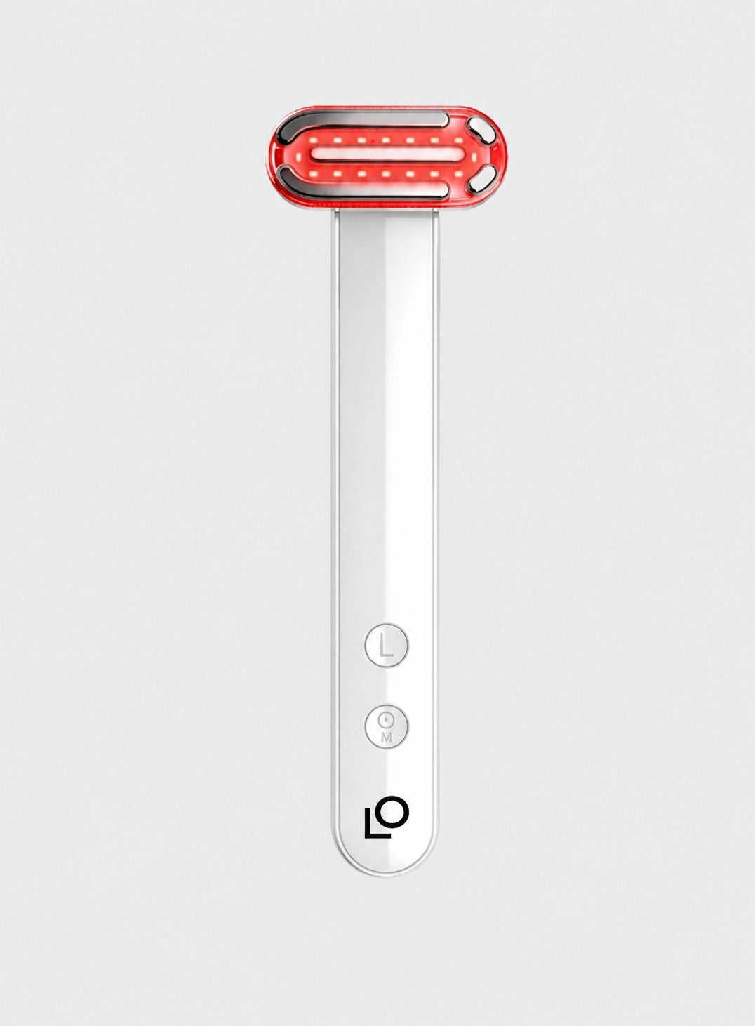 SiloLift Series 1 facial-care device with red illuminated treatment head